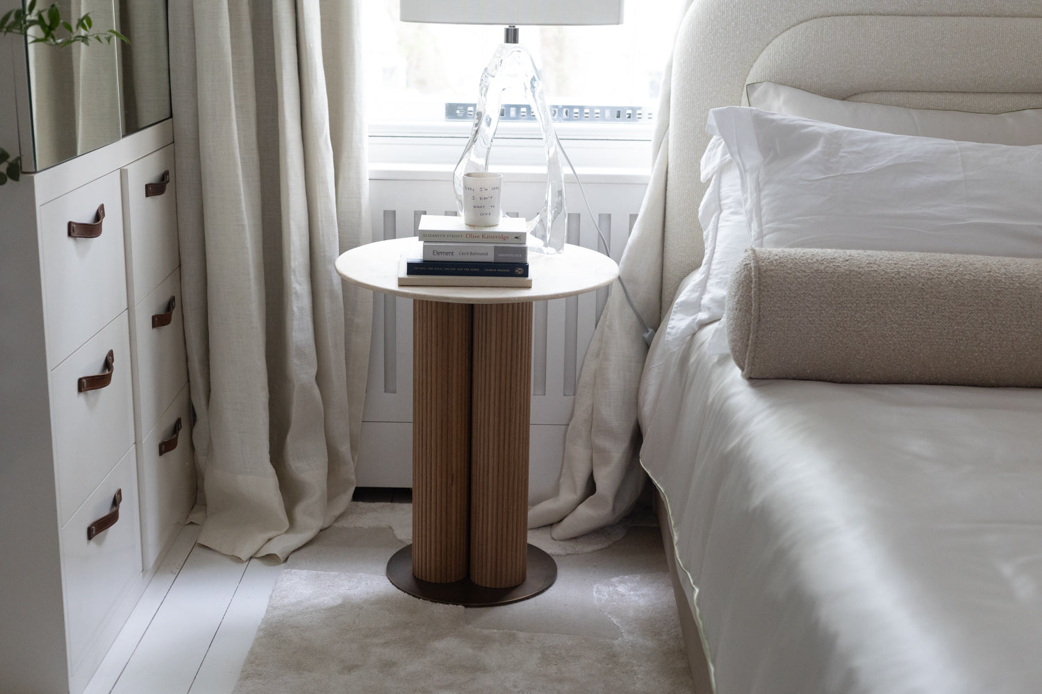 COLUMN SIDE TABLE - RAW OAK– Dara Maison