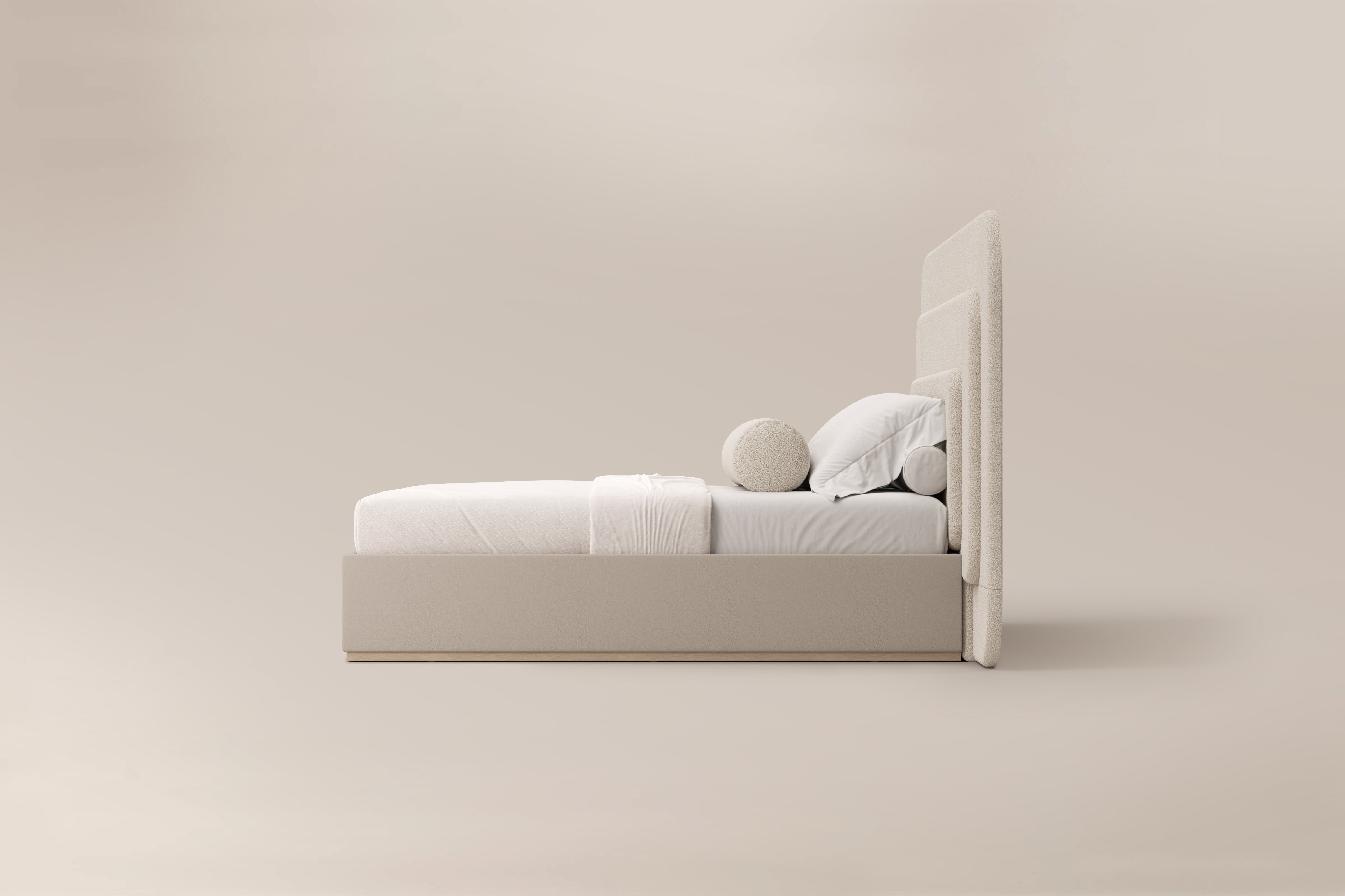 DUNE BED WITH WINGS - CREAM SHEARLING– Dara Maison